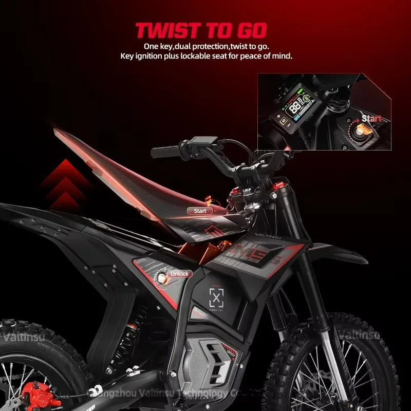 Motocicleta Eléctrica Todoterreno Em5 Pro 60v4000W de Alta Calidad, Motocross de 70Km/H