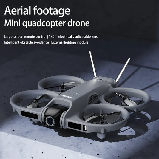 Mini Dron FPV Z906 de Fábrica con Pantalla de 4.3 Pulgadas, Control Remoto, Cámara 4K, Evitación de Obstáculos de 3 Lados, 180 ° Quadcopter Eléctrico con Flujo Óptico y Lente