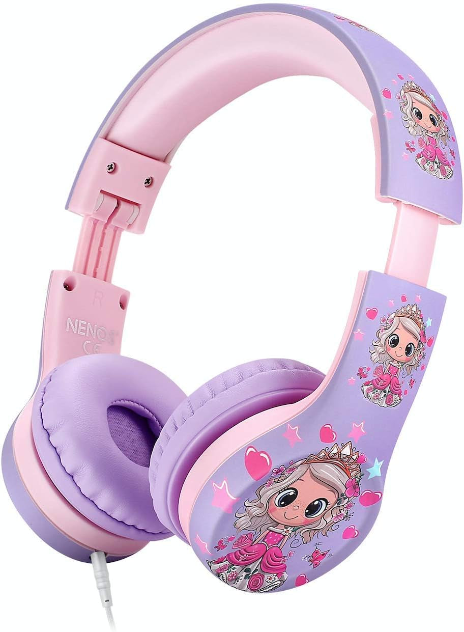 Kids Limited Volume over Ear Headphones for Kids Girls Children School (Princess Girl)