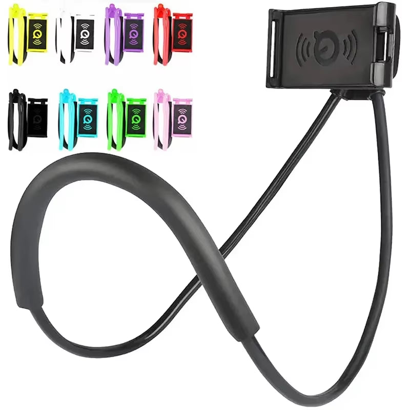 Lazy Hanging Neck Phone Stand Holder Rotatable Mobile Phone Stand Necklace Bracket Bed 360 Degree Phone Holder for Smartphones
