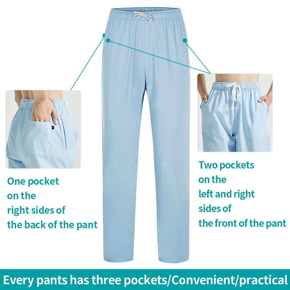 Unisex Pet Grooming Clinic Nursing Clothes Workwear Womens Scrub Sets Tooth Health Check Work Uniform Suits Medical Doctor Suits