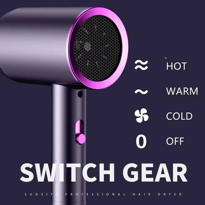 Professional Salon Hair Dryer with Ionic & Heat Protection Portable for Home Hotel Travel-For Household & Hotel Use