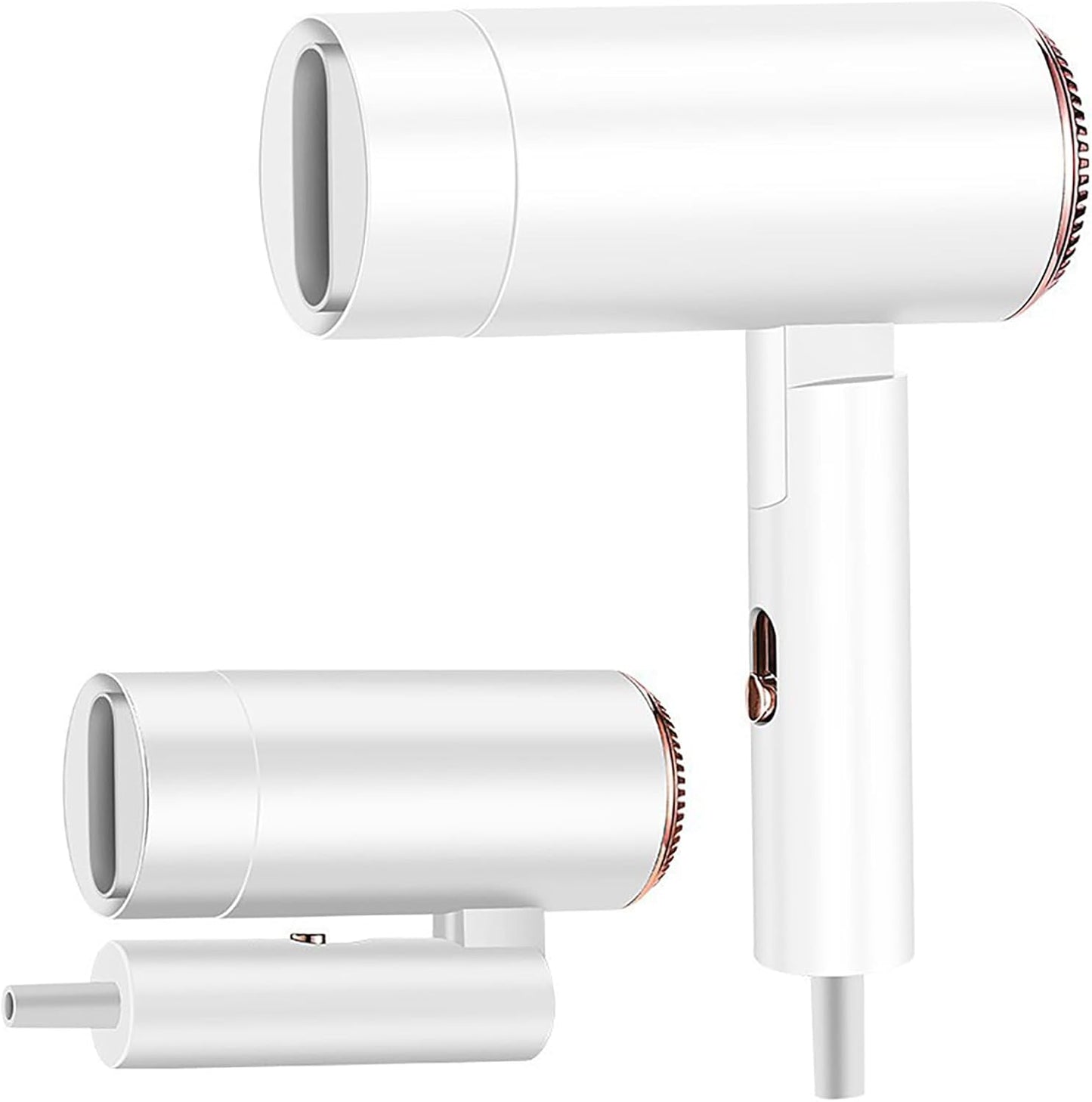 Flintronic Secador De Pelo, Secador De Pelo Iónico Profesional Poderoso De 1500 W, Secador De Viaje Con Mango Plegable, 3 Ajustes De Calor, Secado Rápido, Para Peinados De Hombres Mujeres Múltiples