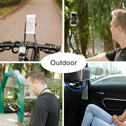 Lazy Hanging Neck Phone Stand Holder Rotatable Mobile Phone Stand Necklace Bracket Bed 360 Degree Phone Holder for Smartphones