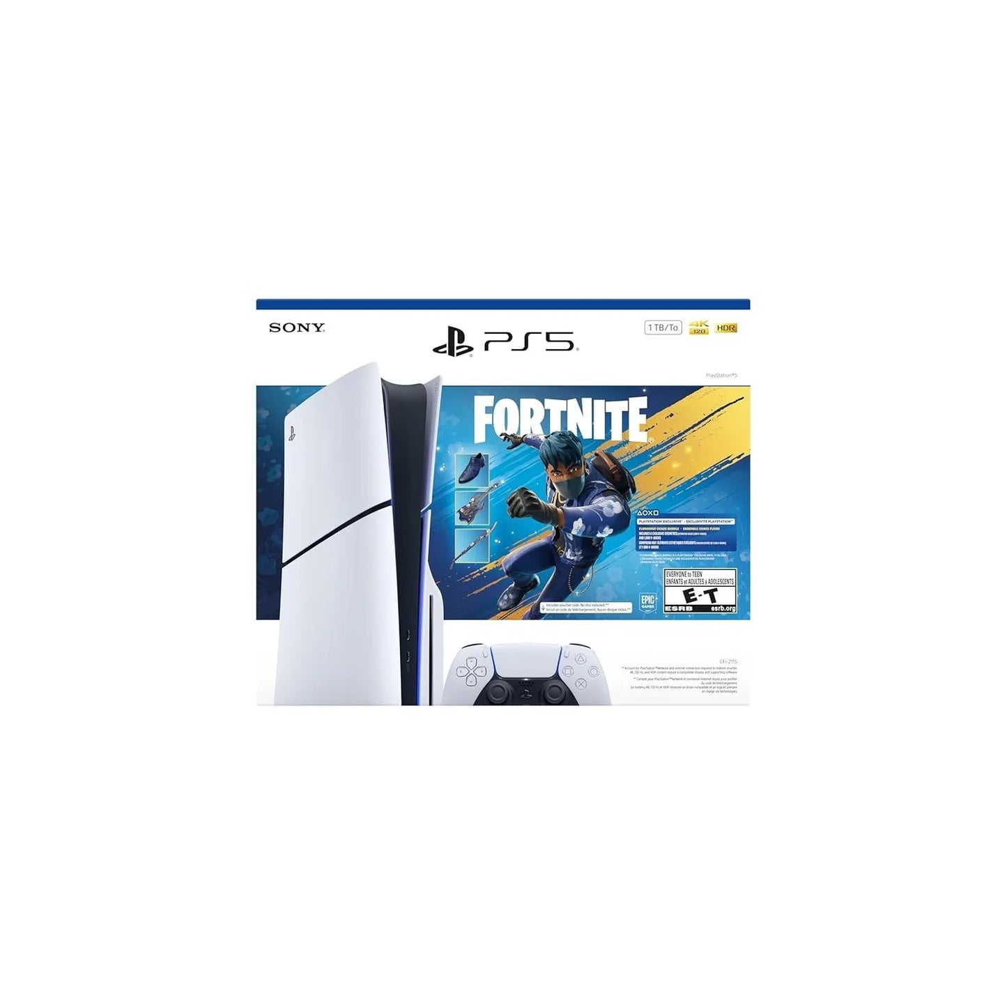 Consola PlayStation 5 Disc Edition (1TB) – Paquete Fortnite Flowering Chaos, versión de disco de juego PS5