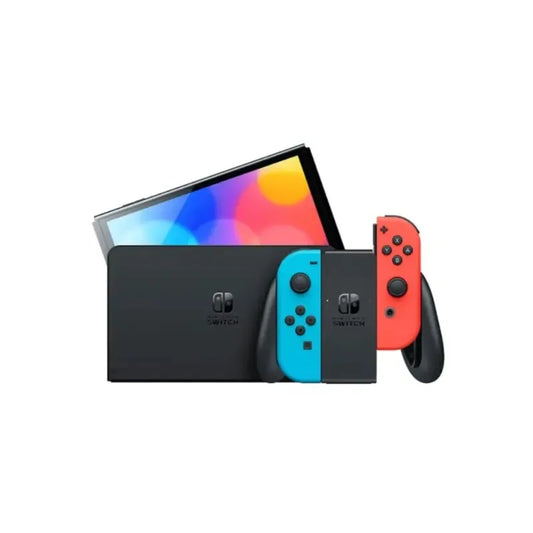 Switch - Modelo OLED con Joy-Con Rojo Neón y Azul Neón