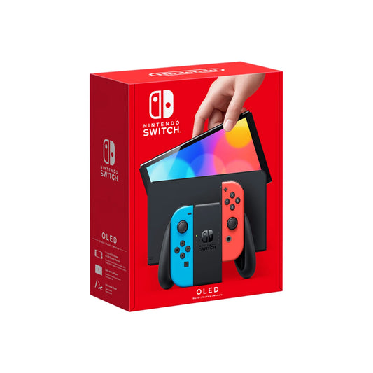 Switch - Modelo OLED con Joy-Con Rojo Neón y Azul Neón