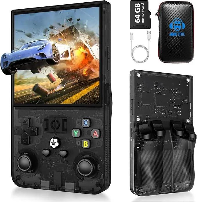 2026 New Arrival Hot R36 Max Retro Mini Portable Pocket 64gb 128gb R36s Max Handheld Game Console for Boy Game Gift