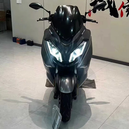 The Tai Rong Pathfinder TR300 Motorcycle Is Equipped with an ABS Braking System and a Super-large Liquid Crystal Instrument.