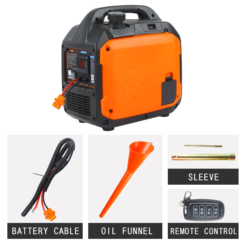 Low Noise 12 24 Volt DC Generator 7L Fuel Tank 12V 24V Lithium Battery Charger for Vehicle Parking Air Conditioner