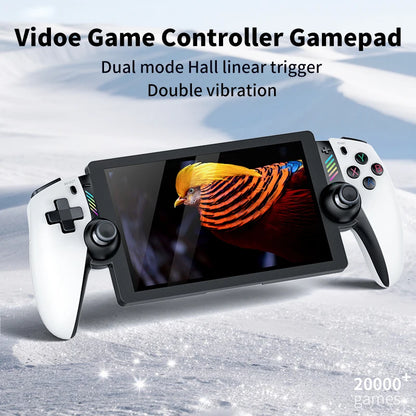 M28  Retro Video Game Console 7.1-Inch IPS Large Screen Handheld Game Console 128GB Handheld Game Player Handheld Gaming Console