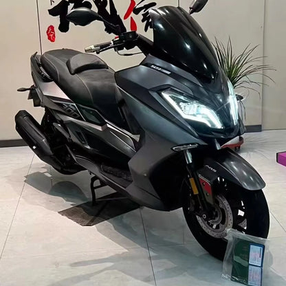 The Tai Rong Pathfinder TR300 Motorcycle Is Equipped with an ABS Braking System and a Super-large Liquid Crystal Instrument.
