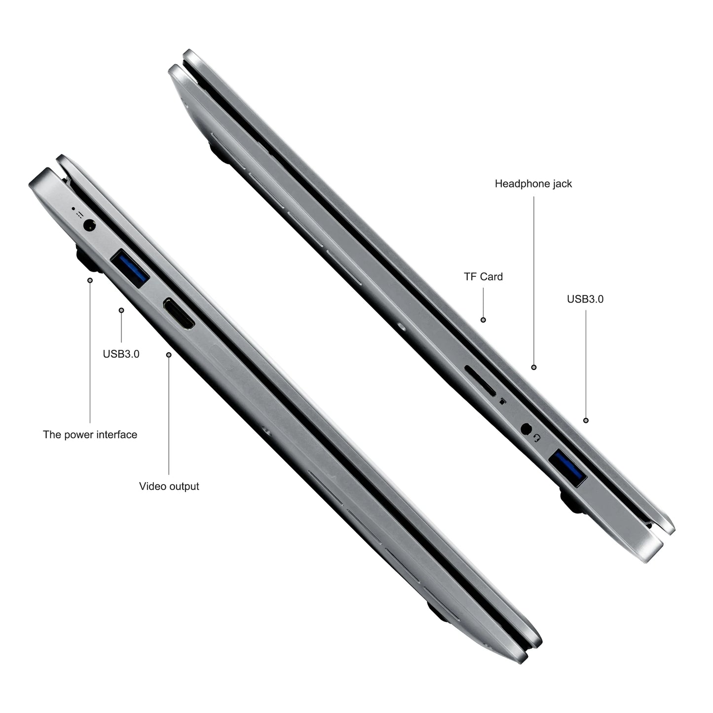 Ultra Slim 14.1 Inch Laptop Intel Celeron N4500 8GB RAM 256GB SSD Windows 11 Portable Business Laptop for Office Work