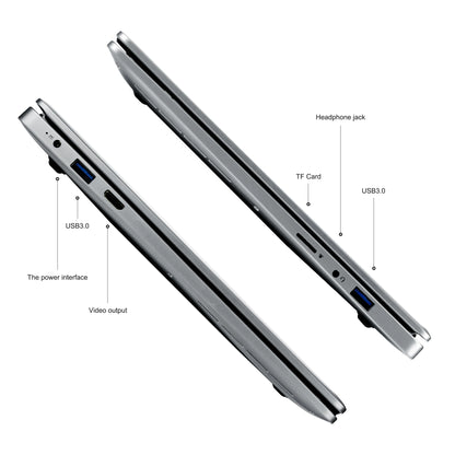 Ultra Slim 14.1 Inch Laptop Intel Celeron N4500 8GB RAM 256GB SSD Windows 11 Portable Business Laptop for Office Work