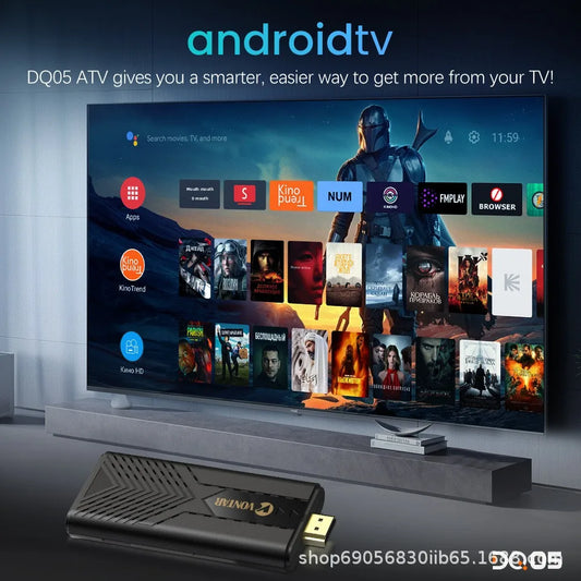 For DQ05 Android 13 ATV UI RK3528 4-Core Full HD 1080p TV Dongle Network Set-Top Box