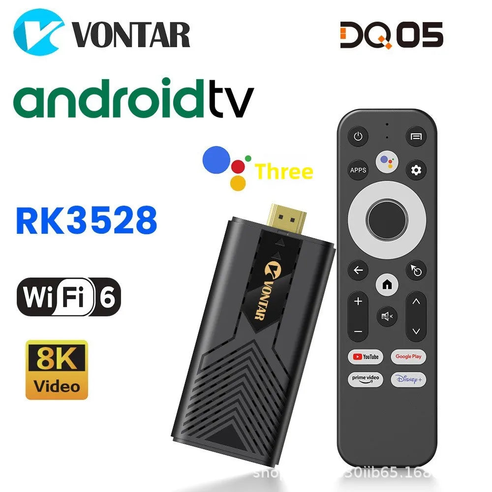 For DQ05 Android 13 ATV UI RK3528 4-Core Full HD 1080p TV Dongle Network Set-Top Box
