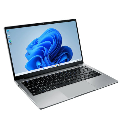 Ultra Slim 14.1 Inch Laptop Intel Celeron N4500 8GB RAM 256GB SSD Windows 11 Portable Business Laptop for Office Work