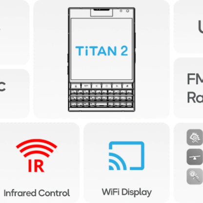 Qwerty Keyboard Phone 12+512GB 5050mAh NFC Global Unlocked Android 15 Mobile Main 50MP 5G LTE CDMA French HD Octa Core Quick