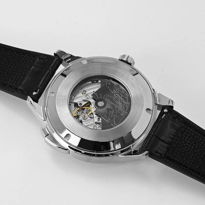 For Sport Analog European Button Roulette Fun Game Mineral Glass Mechanical Watch Diamond Casino Leather Men's Wristwatch