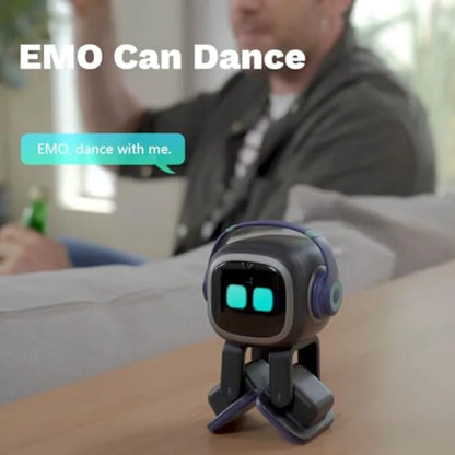 Robot de Escritorio con IA para Uso en Oficina en Casa - Cuerpo de Plástico ABS en Negro Mate con Ojos LED Expresivos y Control por Voz ChatGPT