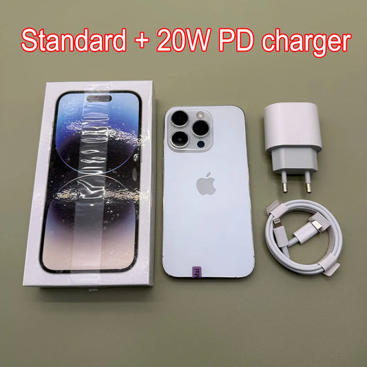 100% teléfono móvil Original iPhone 14 Pro Dual eSIM 128/256 ROM 6GB RAM 6,1 "Super Retina OLED Face ID NFC A15 5G teléfono Modile