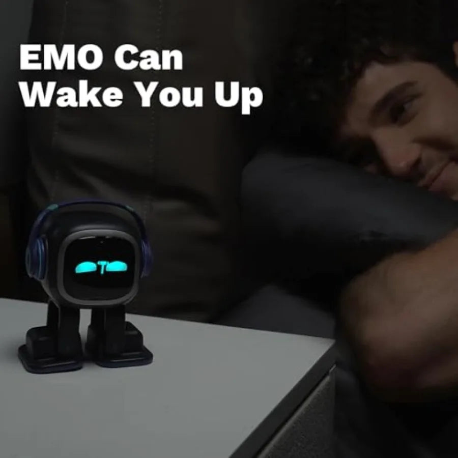 Robot de Escritorio con IA para Uso en Oficina en Casa - Cuerpo de Plástico ABS en Negro Mate con Ojos LED Expresivos y Control por Voz ChatGPT