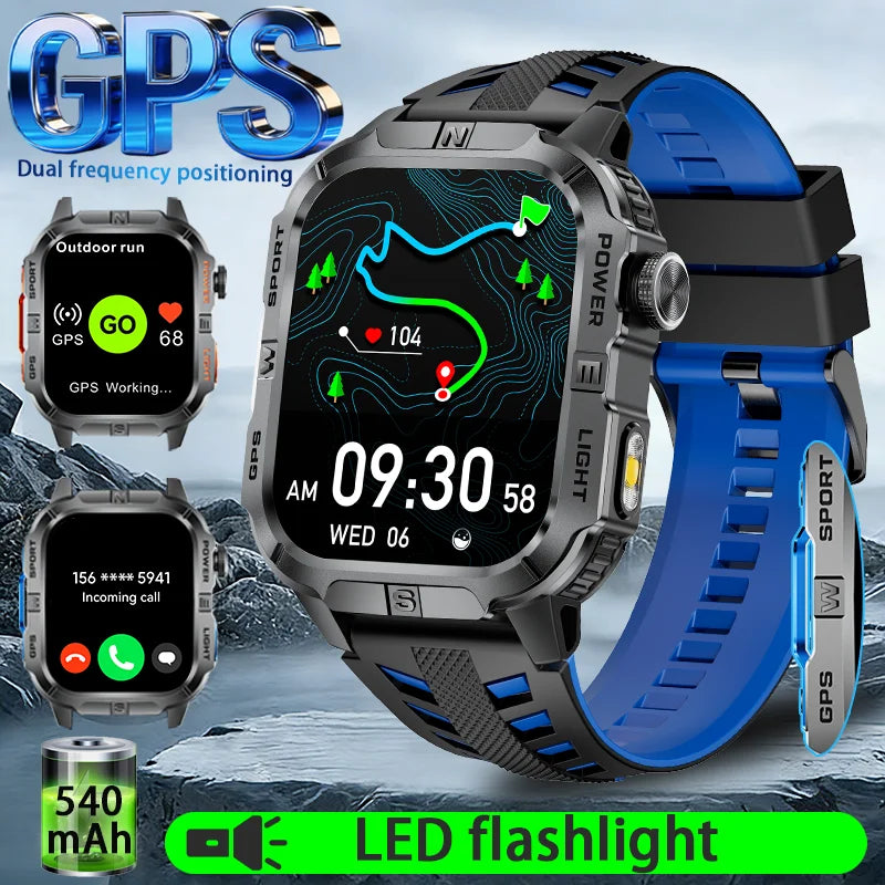 Reloj Inteligente Deportivo para Hombre, Modelo 2026, Resistente al Agua IP68, GPS, Alta Definición, Bluetooth, Llamadas, Regalo para el Día de San Valentín