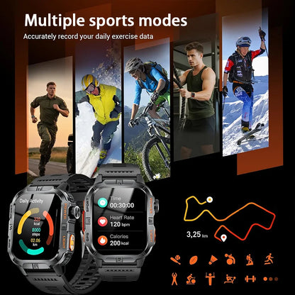 Reloj Inteligente Deportivo para Hombre, Modelo 2026, Resistente al Agua IP68, GPS, Alta Definición, Bluetooth, Llamadas, Regalo para el Día de San Valentín