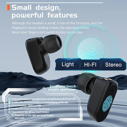Reloj inteligente 2 en 1 GT8 con pantalla completa táctil Bluetooth con auriculares reloj inteligente monitor de ritmo cardíaco y presión arterial reloj deportivo