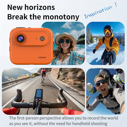 【NUEVO】Cámara de acción 4K resistente al agua, cámara de vlog con pantalla abatible HD de 2,0 pulgadas para deportes, ciclismo, viajes y grabación