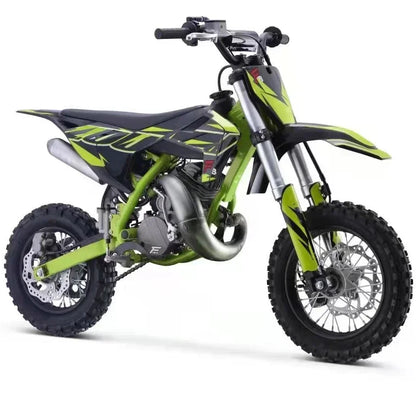 Moto de Cross con freno de disco para niños, arranque eléctrico de 50cc, un solo cilindro, aire fresco, todoterreno, Cross Pit Bike