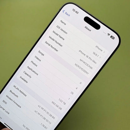 100% Original iPhone 16 Pro MAX Smartphone 6,9 "Dual SIM desbloqueado 5G teléfono celular Retina XDR OLED 6,3" 16 Pro 128GB/256GB/512GB/1T
