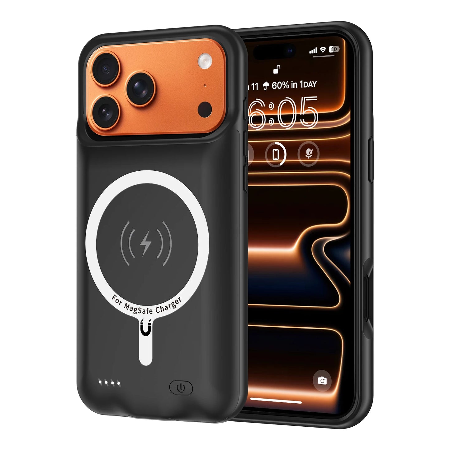 Funda de batería magnética de 10000mAh para iPhone 17 Air 17 Pro Max, funda de cargador portátil, funda de cargador de Banco de energía de carga inalámbrica