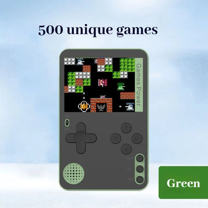 Consola de Juegos Portátil GUICHU Ultra Delgada de 0.65cm con 500 Juegos Retro FC Integrados, Reproductor de Juegos Portátil para Niños y Adultos