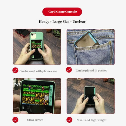 Consola de Juegos Portátil GUICHU Ultra Delgada de 0.65cm con 500 Juegos Retro FC Integrados, Reproductor de Juegos Portátil para Niños y Adultos