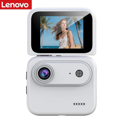 Cámara Deportiva Mini Lenovo 4K, Grabación Ultra Clara, Grabadora VLOG, Pantalla Abatible, Antivibración 143 °   Cámara de Ciclismo con Lente Gran Angular