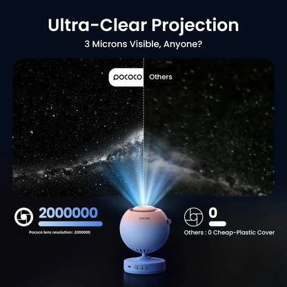 POCOCO Proyector Galaxy Proyector Galaxy Star Planeta Immersive - Discos para Proyector POCOCO Galaxy, 5k Ultra HD, 9 Piezas