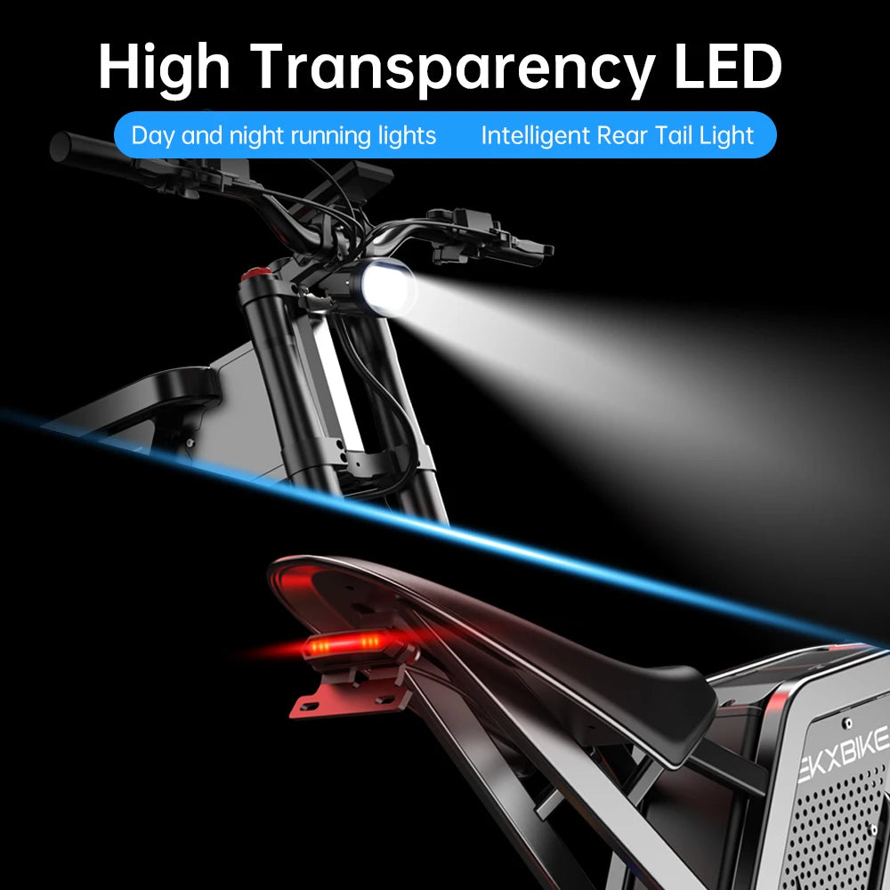 Motocicleta Eléctrica Todoterreno Readygo EKX X21 Max 3000W, Batería de 60V 30Ah, 85km/h, Motor sin Escobillas para Adultos