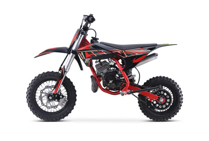 Moto de Cross con freno de disco para niños, arranque eléctrico de 50cc, un solo cilindro, aire fresco, todoterreno, Cross Pit Bike