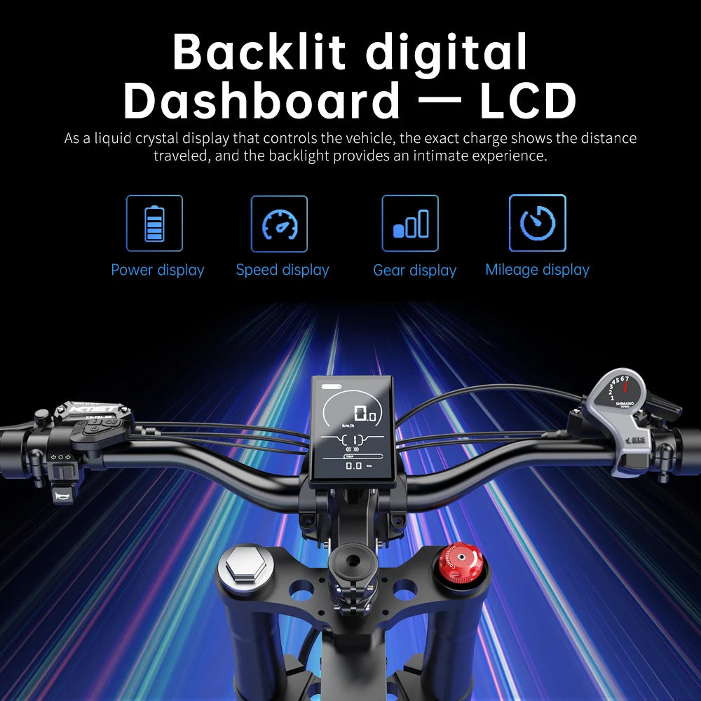 Motocicleta Eléctrica Todoterreno Readygo EKX X21 Max 3000W, Batería de 60V 30Ah, 85km/h, Motor sin Escobillas para Adultos