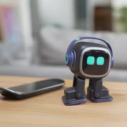 Robot Inteligente de Interacción Emocional con IA, Robot de Compañía Electrónico con Control por Voz