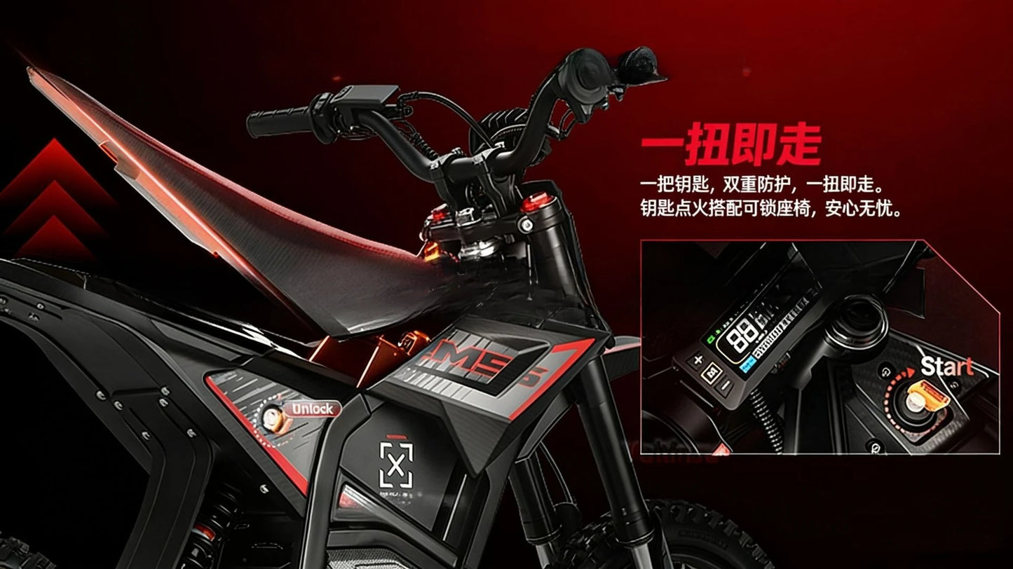 Motocicleta Todoterreno Eléctrica EM-5Pro 60V2500W de Alta Potencia
