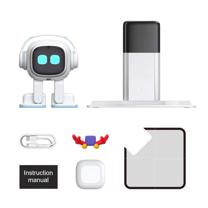 Robot Inteligente de Interacción Emocional con IA, Robot de Compañía Electrónico con Control por Voz
