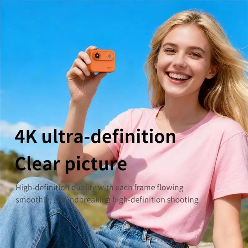 【NUEVO】Cámara de acción 4K resistente al agua, cámara de vlog con pantalla abatible HD de 2,0 pulgadas para deportes, ciclismo, viajes y grabación