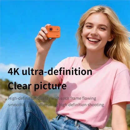 【NUEVO】Cámara de acción 4K resistente al agua, cámara de vlog con pantalla abatible HD de 2,0 pulgadas para deportes, ciclismo, viajes y grabación