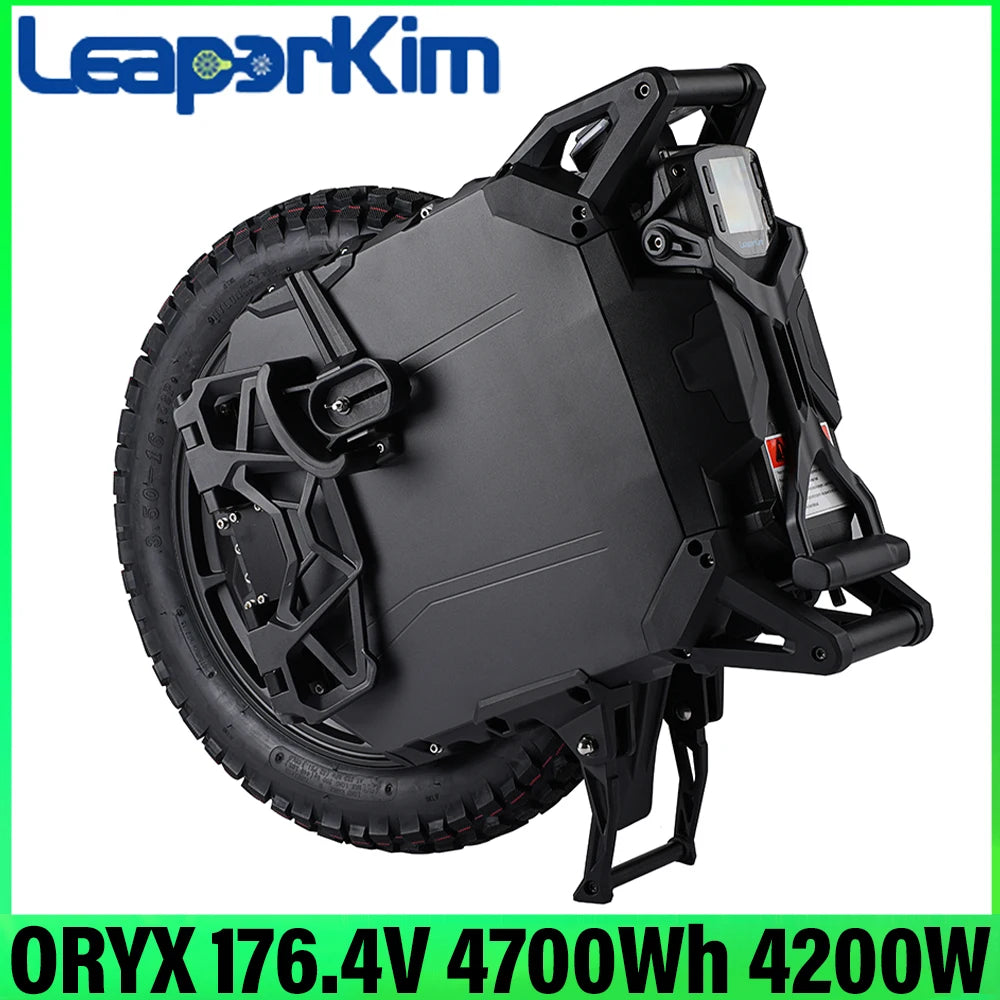 Leaperkim Oryx 176,4 V 4700Wh 50S batería 4200W Motor 22 pulgadas 90mm suspensión velocidad libre 150 km/h 25W faro IPX6 monociclo