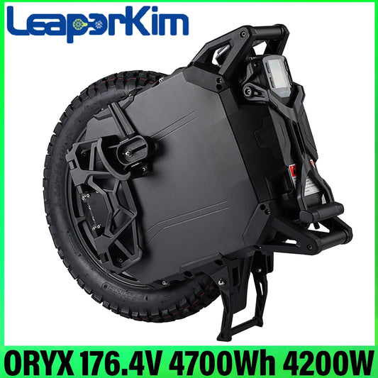 Leaperkim Oryx 176,4 V 4700Wh 50S batería 4200W Motor 22 pulgadas 90mm suspensión velocidad libre 150 km/h 25W faro IPX6 monociclo