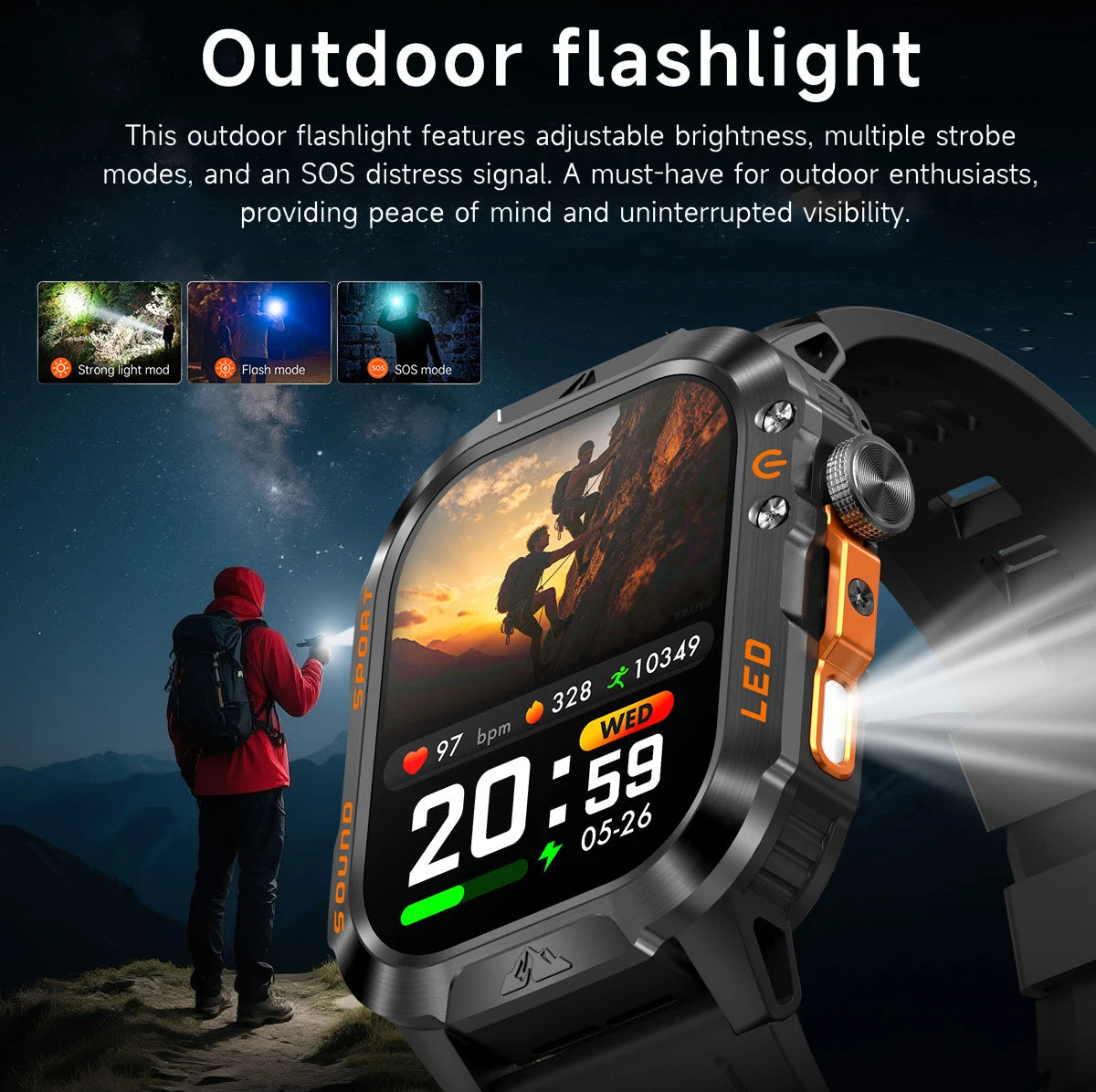 Nuevo Reloj Inteligente T-Rex 3 2026 con GPS de Grado Militar, Brújula, Llamadas Bluetooth, 1200mAh, Más de 100 Deportes