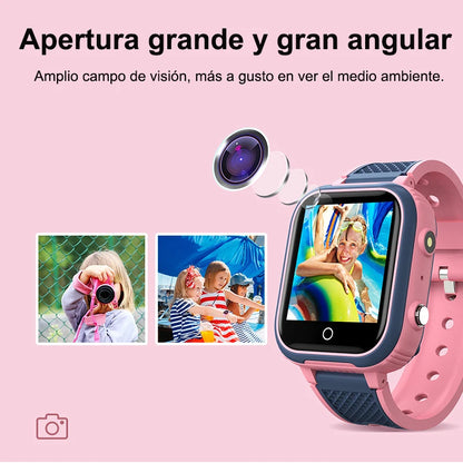 Reloj inteligente LT21 para niños, 4G, GPS, WIFI, llamada de vídeo, SOS, IP67, resistente al agua, Monitor de cámara, ubicación, reloj de teléfono