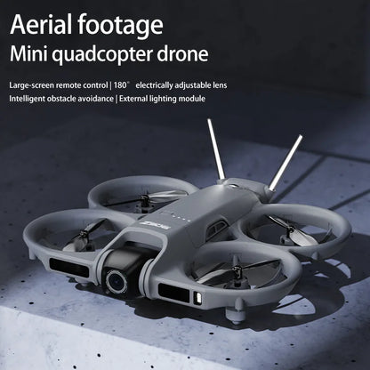 Mini Dron FPV Z906 de Fábrica con Pantalla de 4.3 Pulgadas, Control Remoto, Cámara 4K, Evitación de Obstáculos de 3 Lados, 180 °   Quadcopter Eléctrico con Flujo Óptico y Lente